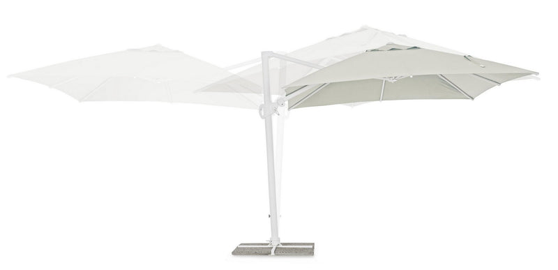 Umbrela de soare suspendata, Eden C Gri Deschis, L300xl300xH265 cm (5)