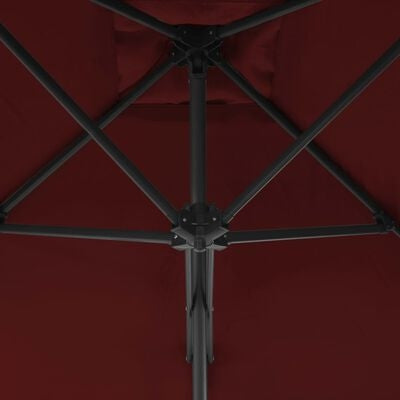 Umbrela de soare suspendata, Ella Bordeaux, L250xl250xH230 cm (1)