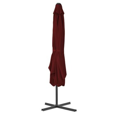 Umbrela de soare suspendata, Ella Bordeaux, L250xl250xH230 cm (3)