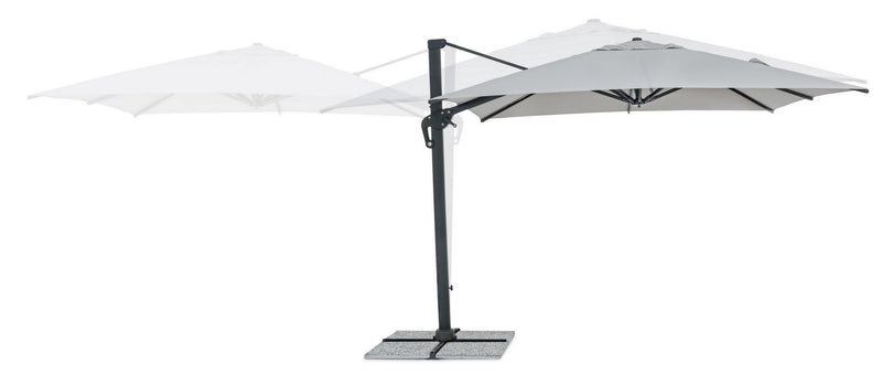 Umbrela de soare suspendata, Ines B Gri Deschis, L300xl300xH251 cm (5)