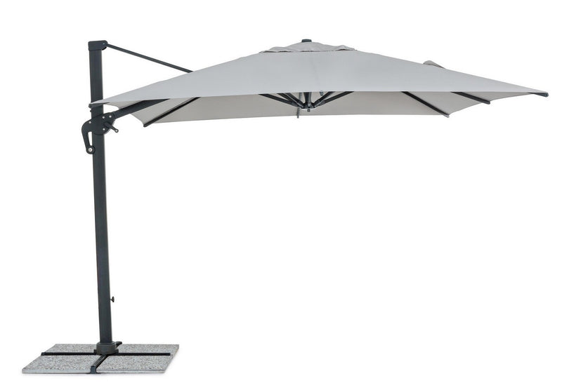 Umbrela de soare suspendata, Ines B Gri Deschis, L300xl300xH251 cm (4)