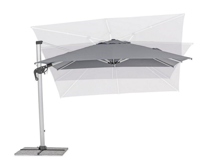 Umbrela de soare suspendata, Ines B Gri Inchis, L300xl300xH251 cm (6)
