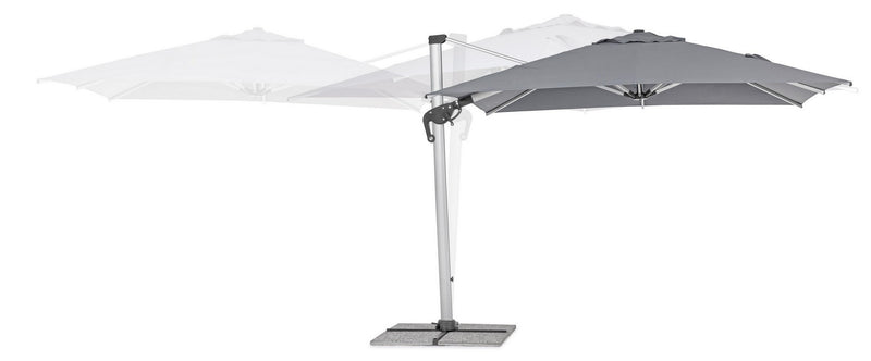 Umbrela de soare suspendata, Ines B Gri Inchis, L300xl300xH251 cm (4)