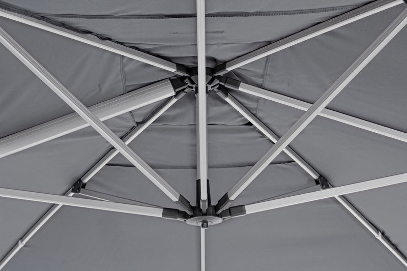 Umbrela de soare suspendata, Ines B Gri Inchis, L300xl300xH251 cm (7)