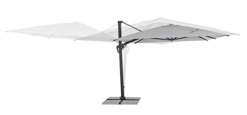 Umbrela de soare suspendata, Ines D Gri Deschis, L400xl300xH259 cm (6)