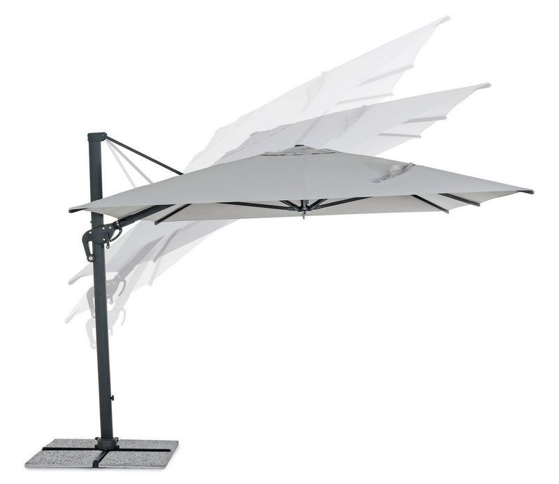 Umbrela de soare suspendata, Ines D Gri Deschis, L400xl300xH259 cm (7)