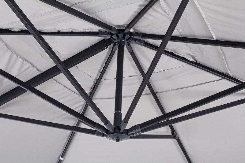 Umbrela de soare suspendata, Ines D Gri Deschis, L400xl300xH259 cm (9)