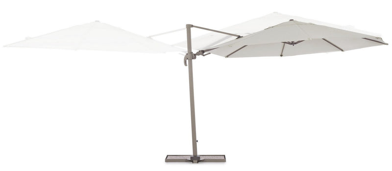 Umbrela de soare suspendata, Orland Grej, Ø350xH270 cm (3)
