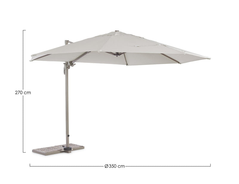 Umbrela de soare suspendata, Orland Grej, Ø350xH270 cm (11)