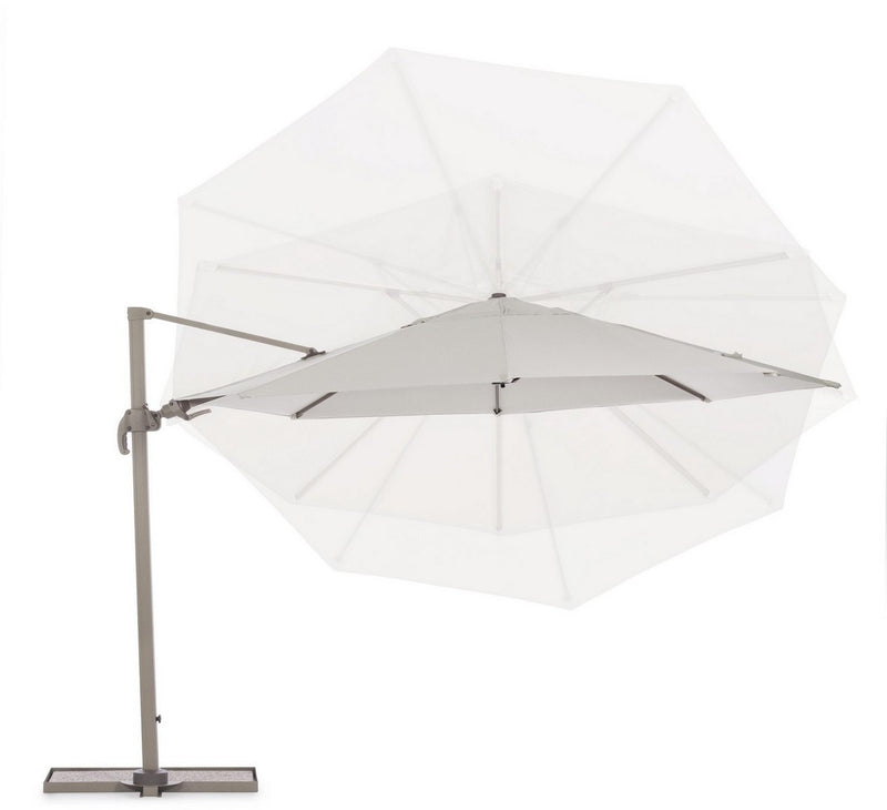 Umbrela de soare suspendata, Orland Grej, Ø350xH270 cm (5)