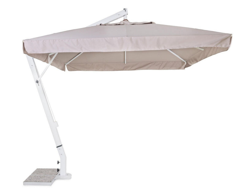 Umbrela de soare suspendata, Rialto Gri Deschis, L400xl300xH320 cm