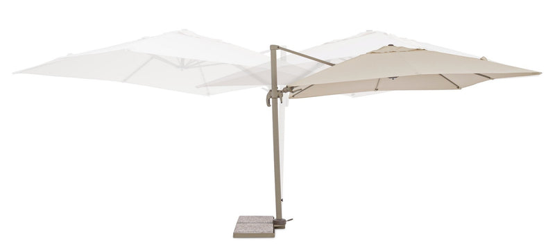 Umbrela de soare suspendata, Saragozza A Bej, L300xl300xH255 cm (4)