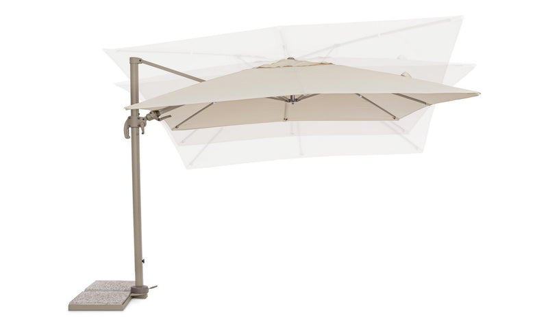 Umbrela de soare suspendata, Saragozza A Bej, L300xl300xH255 cm (6)