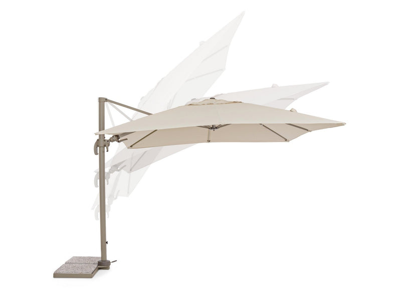 Umbrela de soare suspendata, Saragozza A Bej, L300xl300xH255 cm (5)