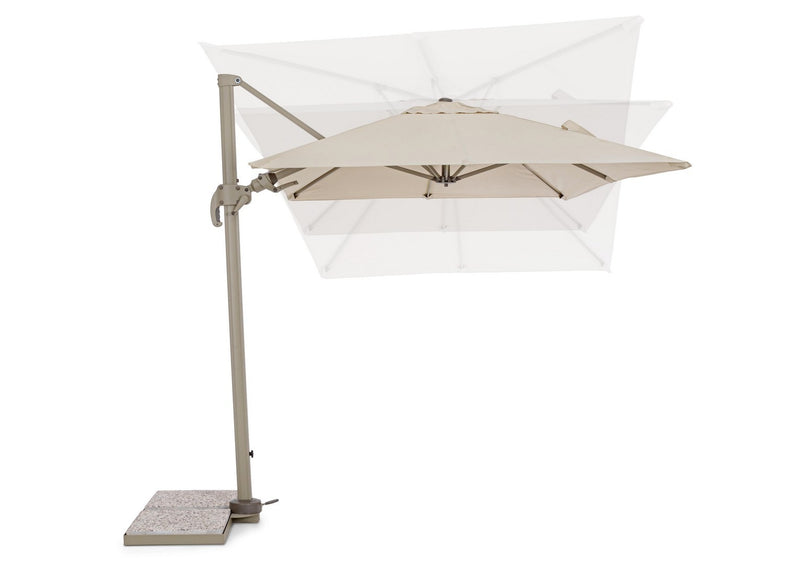 Umbrela de soare suspendata, Saragozza B Bej, L300xl200xH260 cm (6)