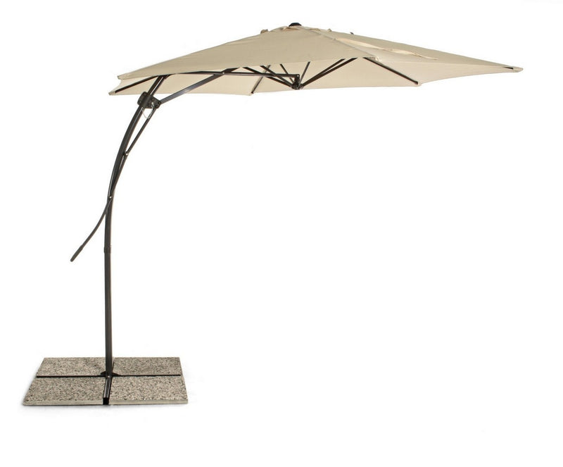 Umbrela de soare suspendata, Sorrento Bej, Ø300xH253 cm (2)