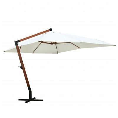 Umbrela de soare suspendata, Timeless Alb, L300xl400xH285 cm (2)