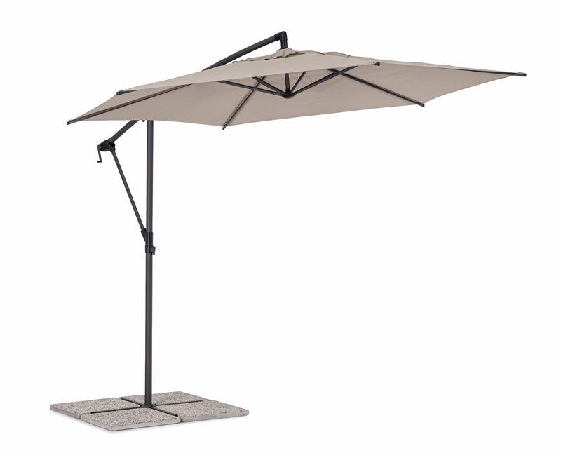 Umbrela de soare suspendata, Tropea Antracit, Ø300xH248 cm (1) & BIZZZT-UMBRELA-TROPEA-07957