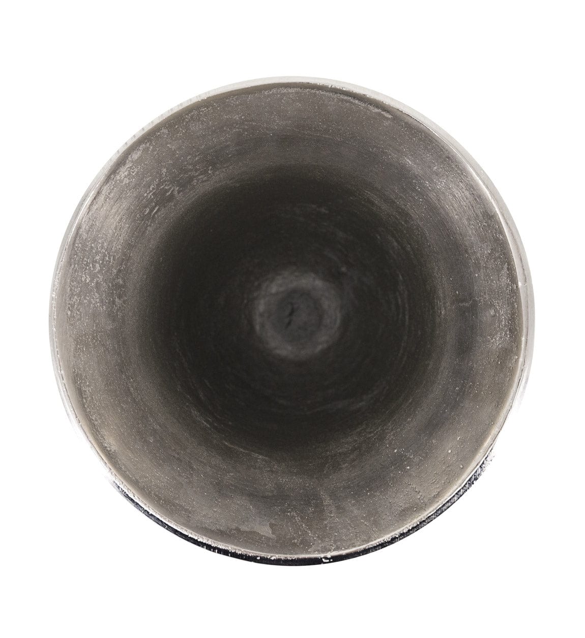 Vaza decorativa din aluminiu Antique Argintiu, L25xl25xH63cm (1)