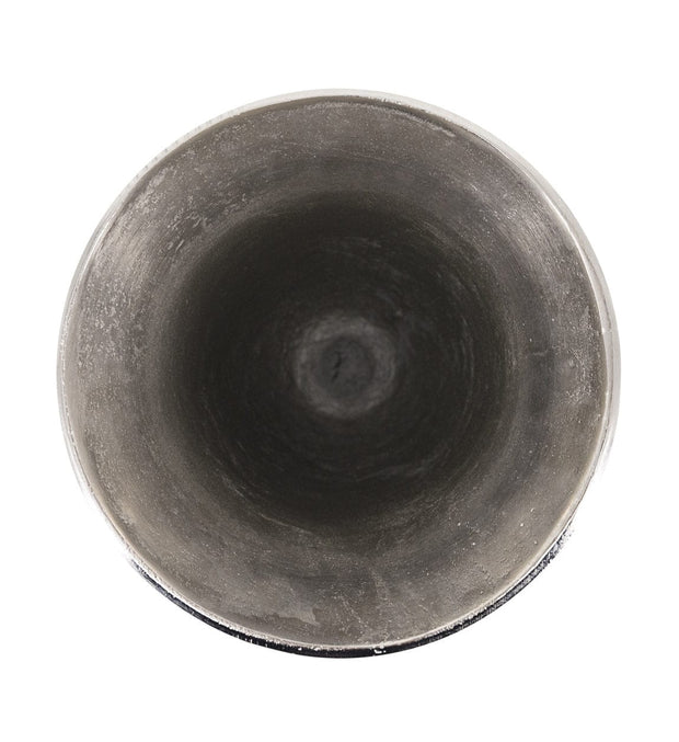 Vaza decorativa din aluminiu Antique Argintiu, L25xl25xH63cm (1)