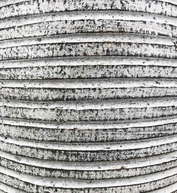 Vaza decorativa din ceramica, Horizontal Gri, Ø25xH70 cm (3)