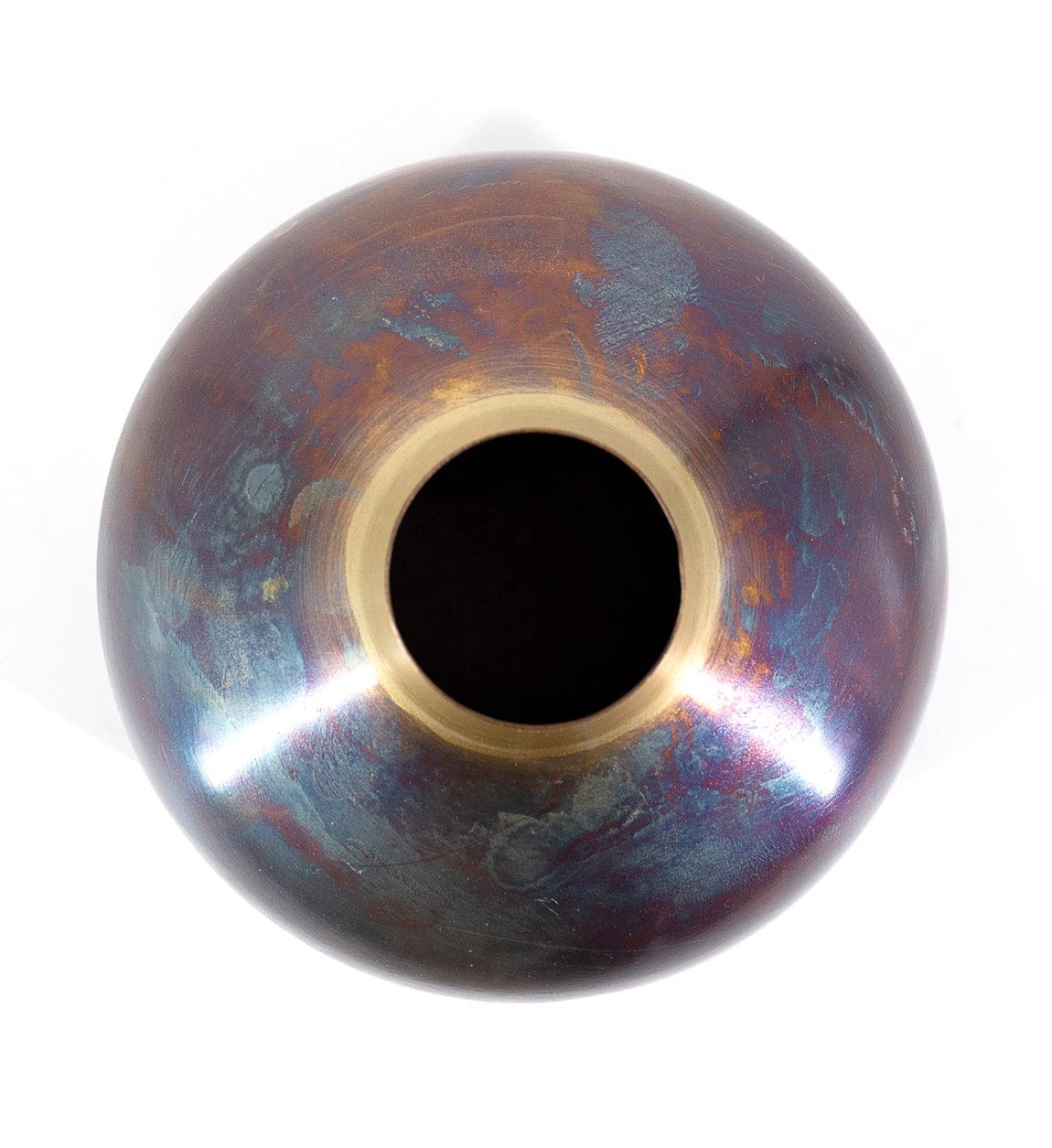 Vaza decorativa din metal, Antique Tall Multicolor, L16xl16xH23 cm (1)