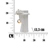 Vaza decorativa din portelan, Woman Elegant Alb / Auriu, L15xl13,3xH23,5 cm (7)