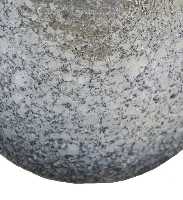 Vaza decorativa din sticla Atlantis Low Gri, Ø18xH20 cm (2)