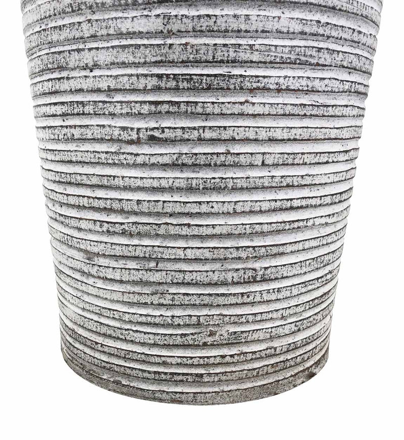 Vaza decorativa din ceramica, Horizontal Gri, Ø25xH70 cm (2)