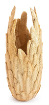 Vaza decorativa din polirasina, Lame I Auriu, L32xl34xH80 cm