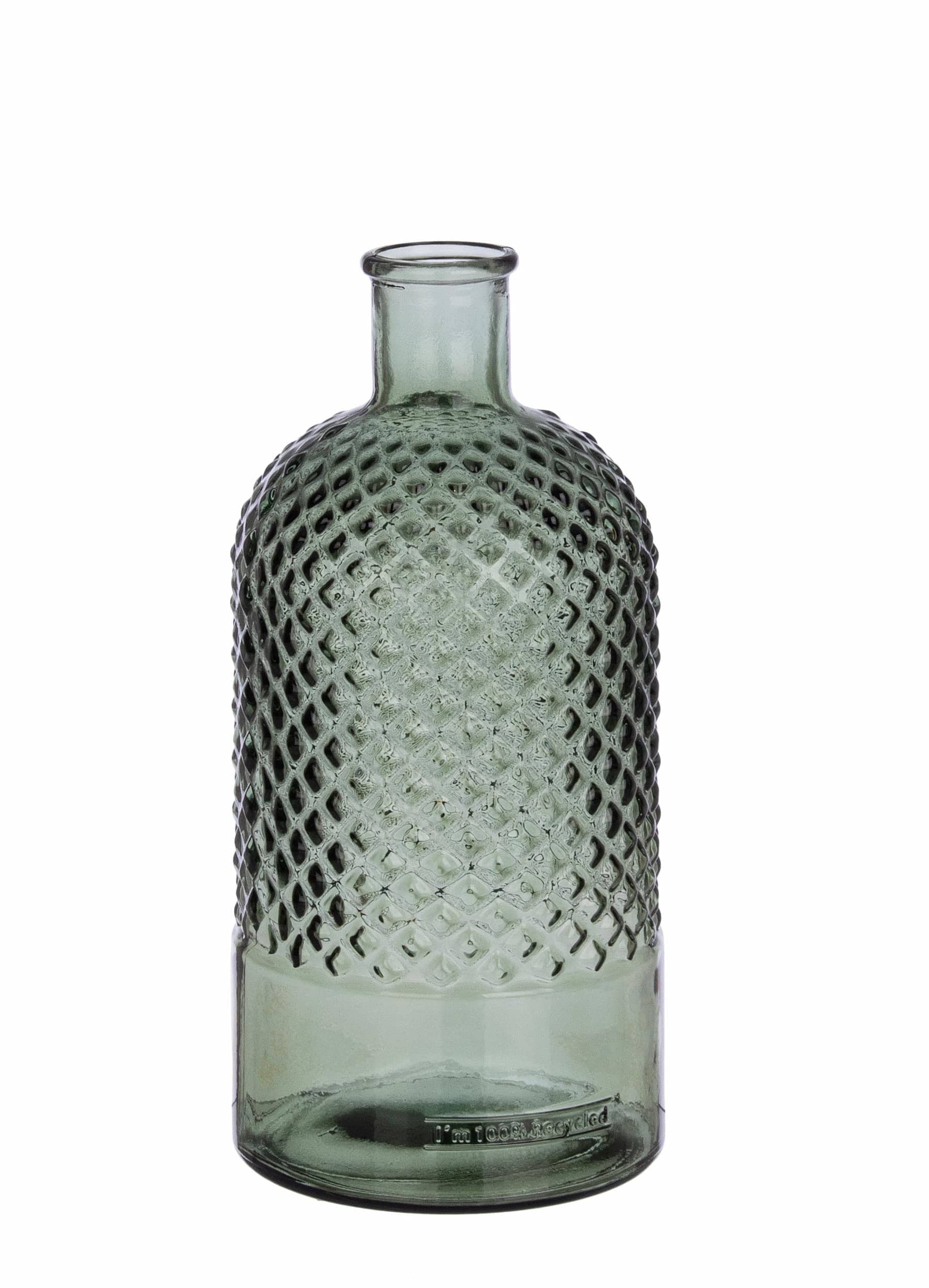Vaza decorativa din sticla reciclata, Avril Bottle, Ø14xH28 cm & BIZZZT-VASE-AVRIL-BOTTLE