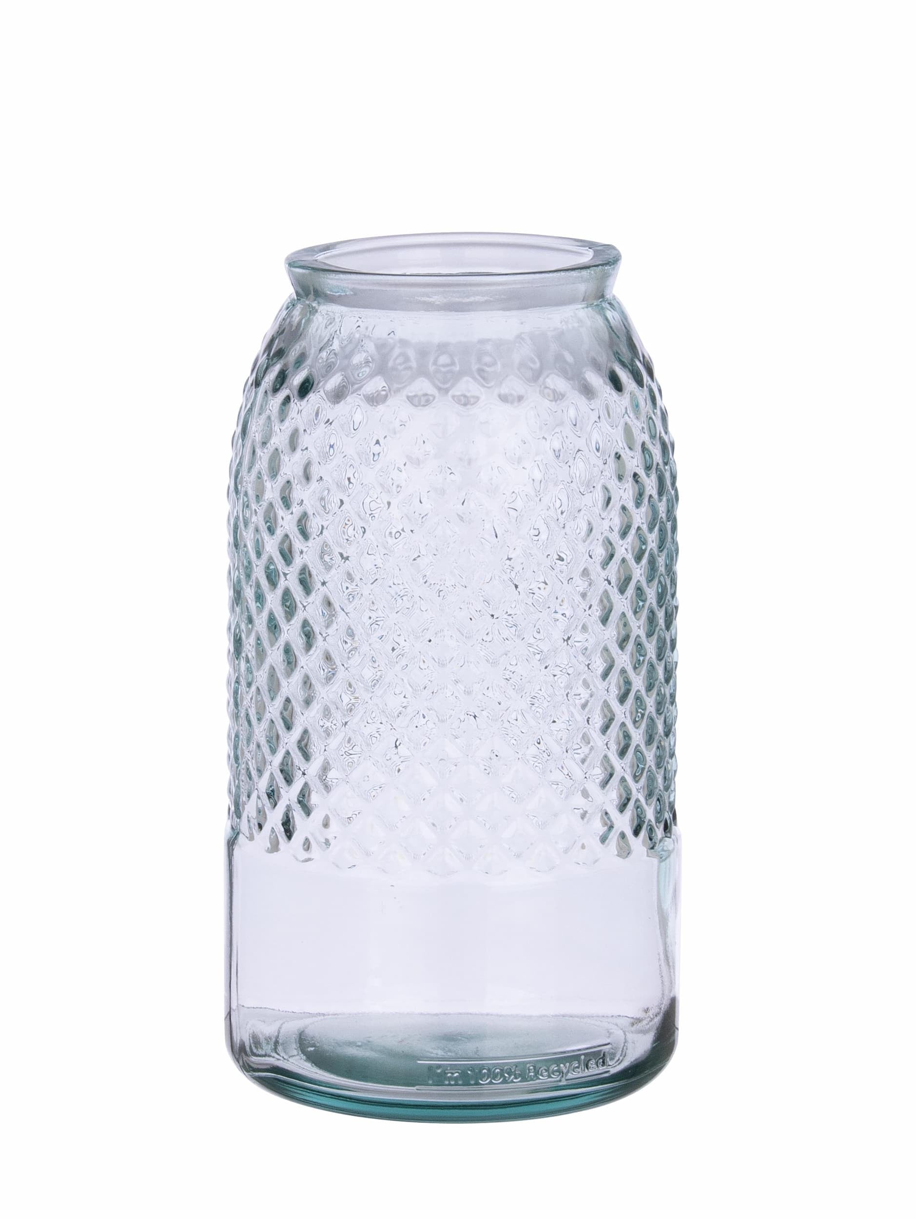 Vaza decorativa din sticla reciclata, Avril Round L, Ø15xH28 cm (1) & BIZZZT-VASE-AVRIL-ROUND-L