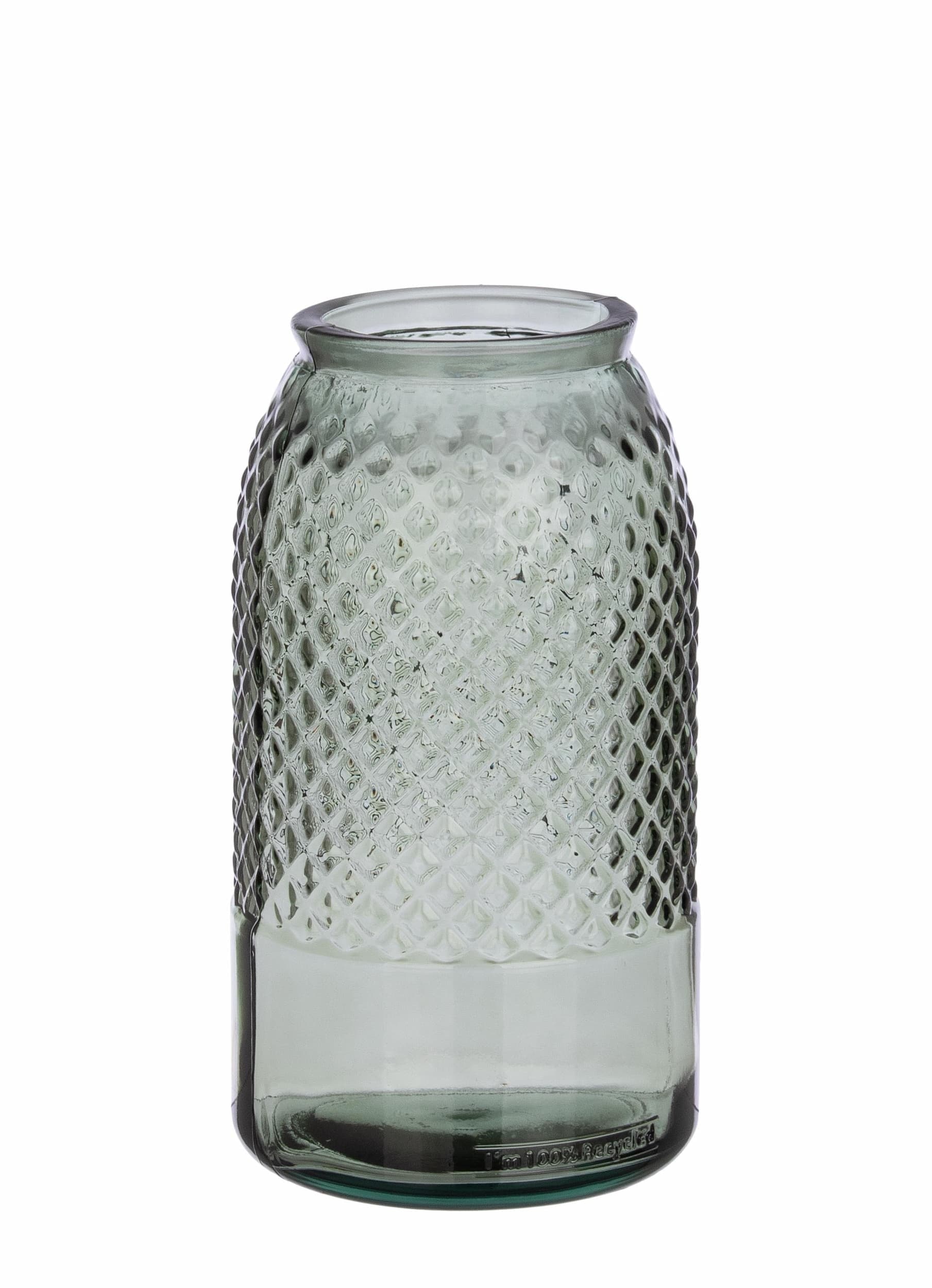 Vaza decorativa din sticla reciclata, Avril Round L, Ø15xH28 cm & BIZZZT-VASE-AVRIL-ROUND-L