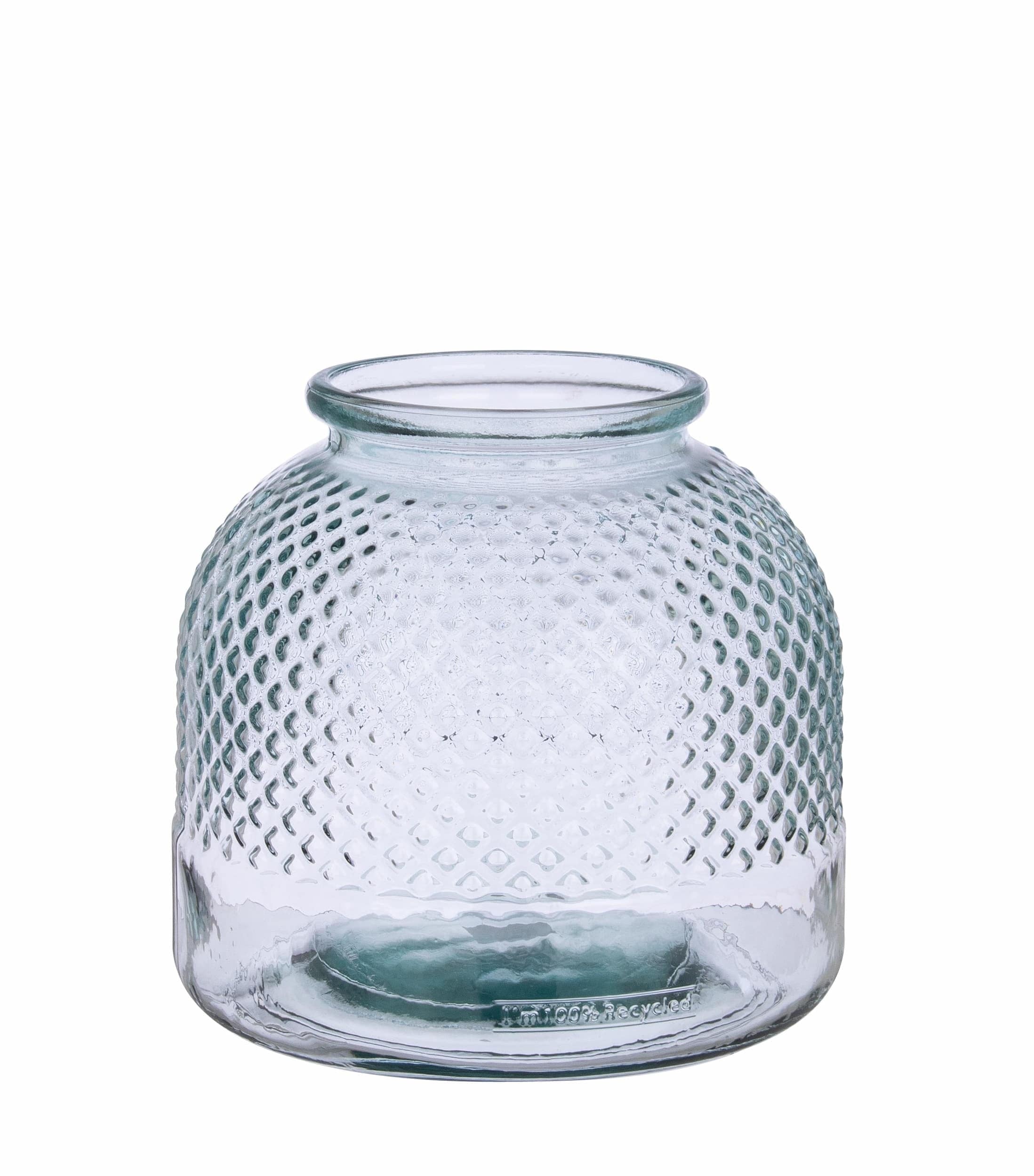 Vaza decorativa din sticla reciclata, Avril Round M, Ø24xH24 cm & BIZZZT-VASE-AVRIL-ROUND-M