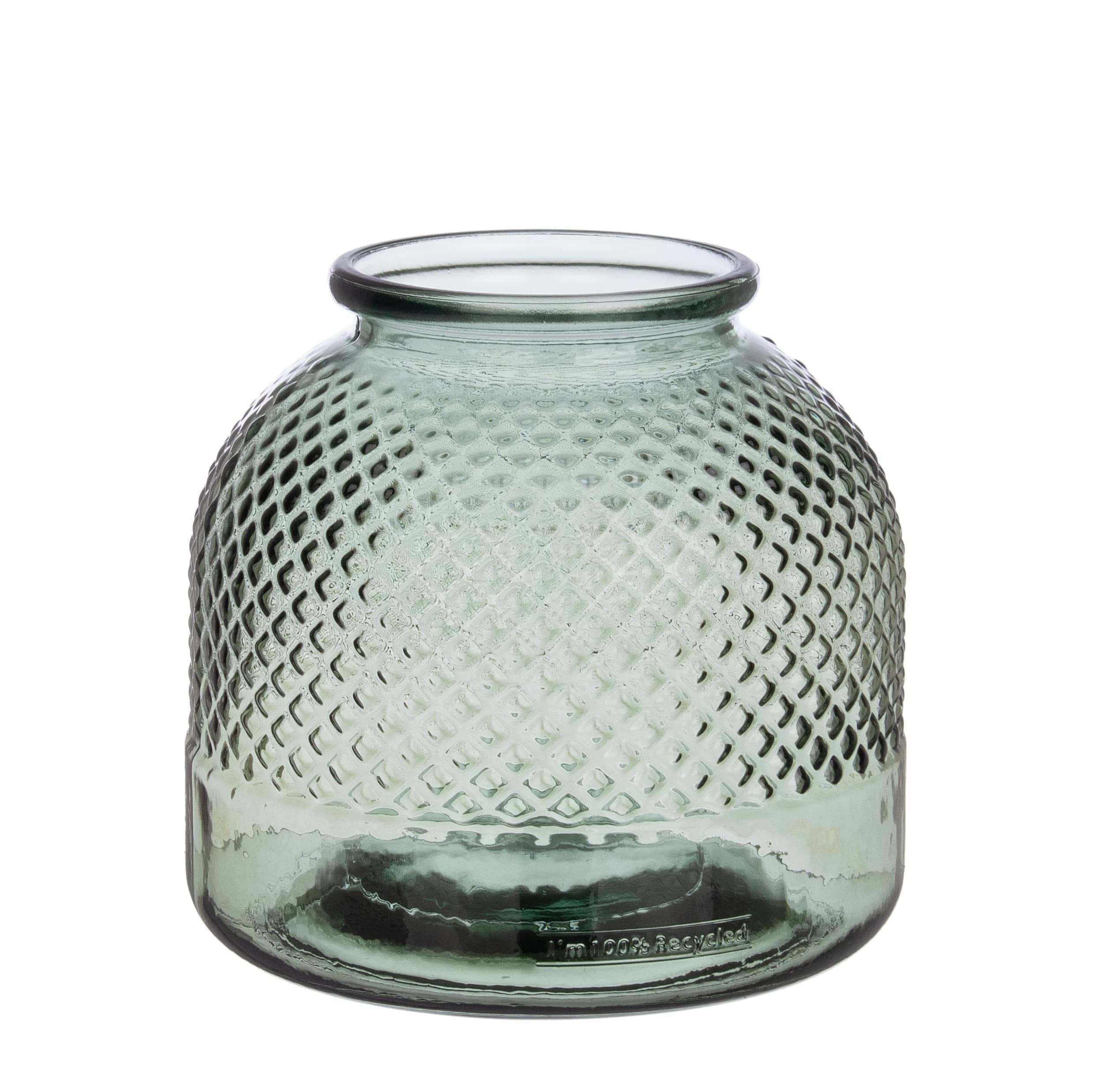 Vaza decorativa din sticla reciclata, Avril Round M, Ø24xH24 cm (1) & BIZZZT-VASE-AVRIL-ROUND-M
