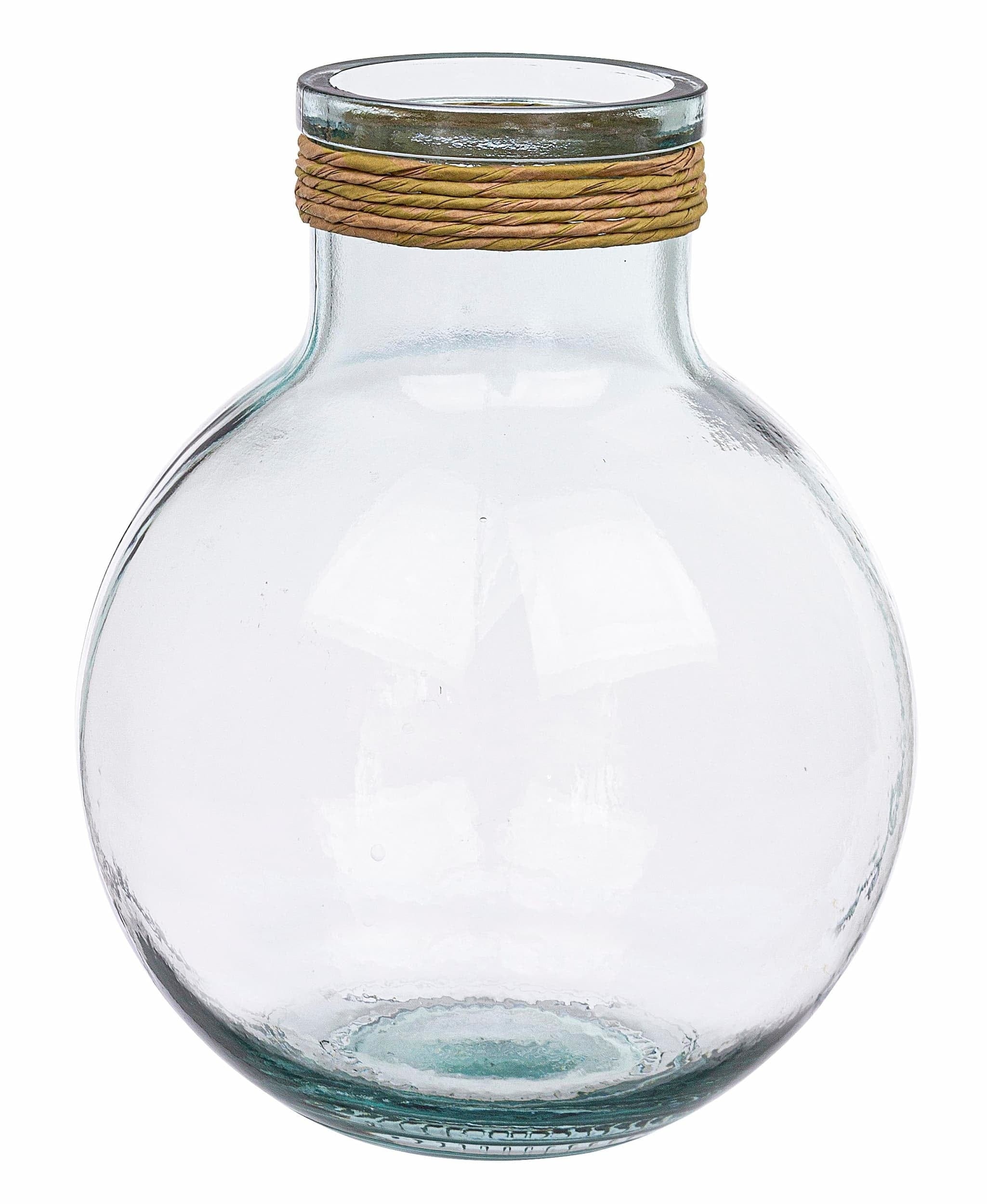 Vaza decorativa din sticla reciclata, Rotang C, Ø25xH34,5 cm (1) & BIZZZT-VASE-ROTANG-C