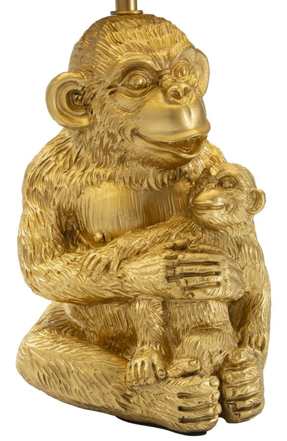 Veioza Monkey Mum Negru / Auriu, Ø30xH49 cm (2)