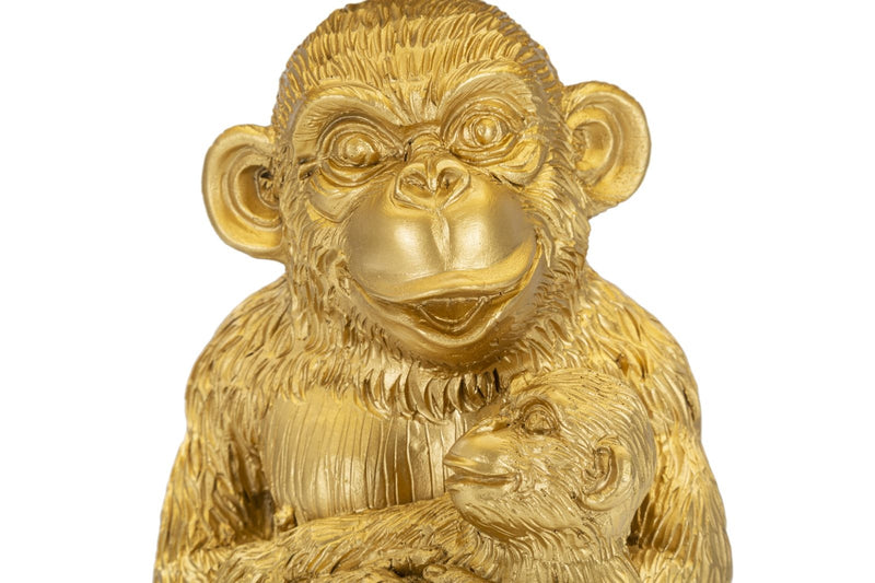 Veioza Monkey Mum Negru / Auriu, Ø30xH49 cm (3)