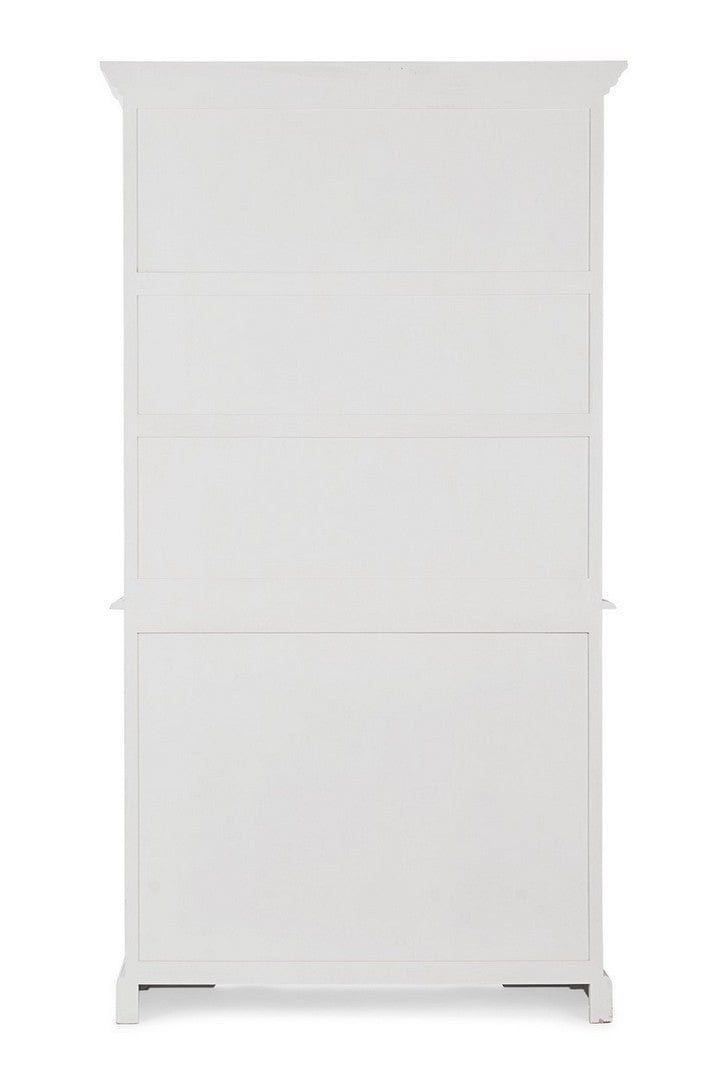 Vitrina din lemn de mango, cu 2 sertare si 4 usi Jefferson Alb Antichizat, l111,4xA42,5xH203 cm (4)