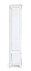 Vitrina din lemn de mango, cu 3 sertare si 2 usi Colette Large Alb Antichizat, l90xA38xH185 cm (4)