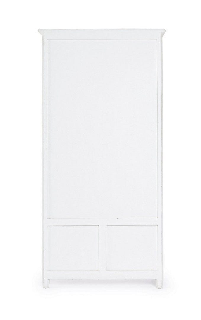 Vitrina din lemn de mango, cu 3 sertare si 2 usi Colette Large Alb Antichizat, l90xA38xH185 cm (5)