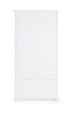 Vitrina din lemn de mango, cu 3 sertare si 2 usi Colette Large Alb Antichizat, l90xA38xH185 cm (5)