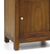 Vitrina din lemn si furnir, cu 3 sertare si 2 usi, Flash Small Nuc, l50xA40xH190 cm (4)