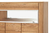 Vitrina din pal, furnir si lemn, cu 4 usi si LED inclus, Latina 48 Large Stejar Honey, l126xA42xH134 cm (9)